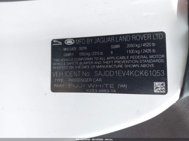 2019 JAGUAR F-TYPE SAJDD1EV4KCK61053 Photo 8