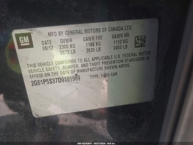 2013 CADILLAC XTS 2G61P5S37D9101989 Photo 8
