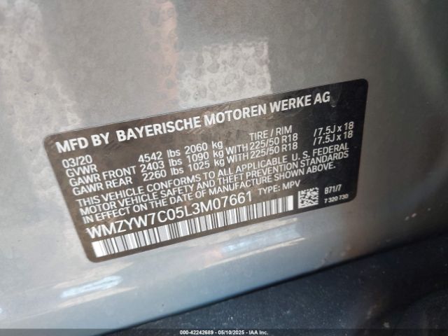 2020 MINI COUNTRYMAN WMZYW7C05L3M07661 Photo 8