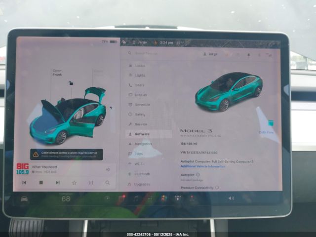 2019 TESLA MODEL 3 5YJ3E1EA7KF431980 Photo 6