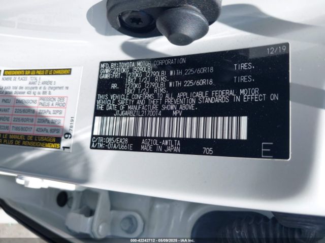 JTJGARBZ1L2170014 Lexus NX 300