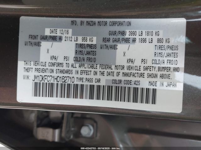 2017 MAZDA CX-3 JM1DKFC71H0162710 Photo 8