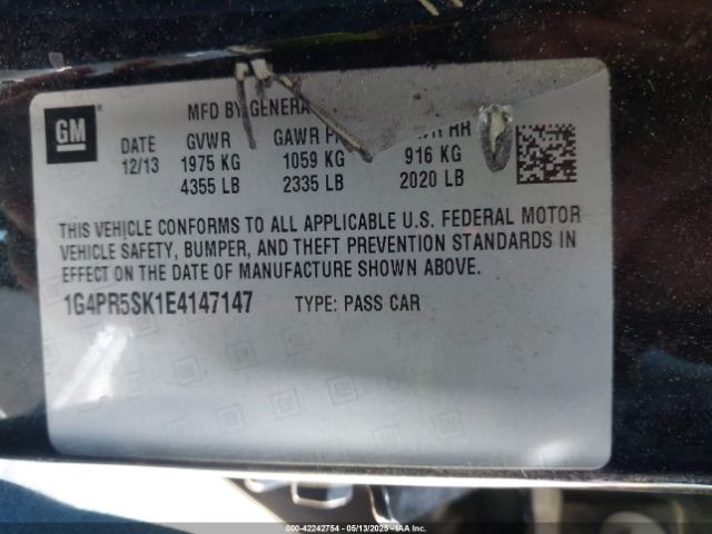 1G4PR5SK1E4147147 Buick Verano Convenience Group