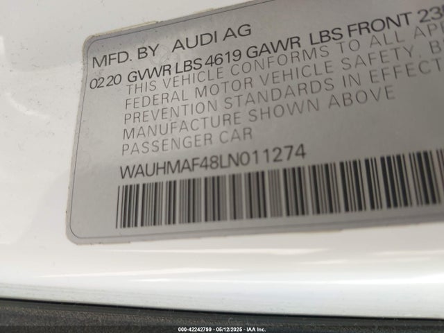 2020 AUDI A4 WAUHMAF48LN011274 Photo 8