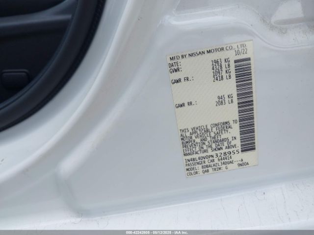 1N4BL4DV0PN328955 Nissan Altima