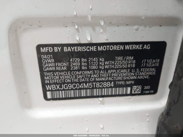 WBXJG9C04M5T82884 BMW X1 Xdrive28i