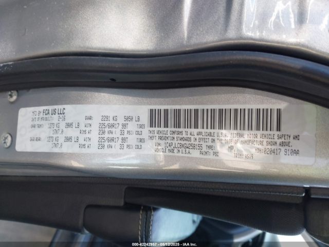1C4PJLCBXGW258155 Jeep Cherokee Latitude