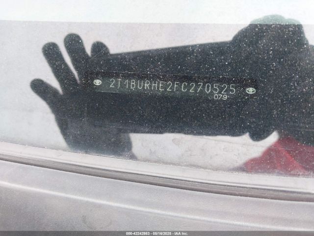 2T1BURHE2FC270525 Toyota Corolla S Plus