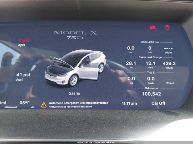 Tesla MODEL X 2018 5YJXCAE23JF106385 Image 19