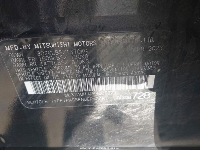 ML32AUHJ4PH005923 Mitsubishi mivec