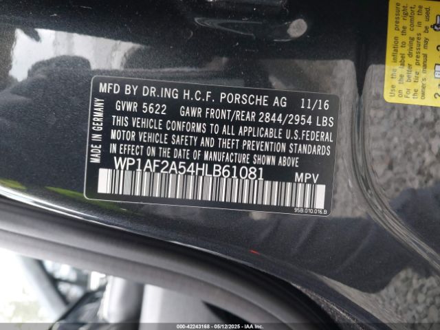 WP1AF2A54HLB61081 Porsche Macan Turbo
