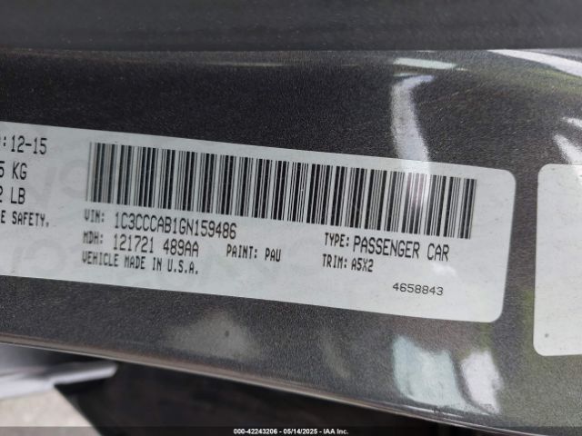 2016 CHRYSLER 200 1C3CCCAB1GN159486 Photo 8
