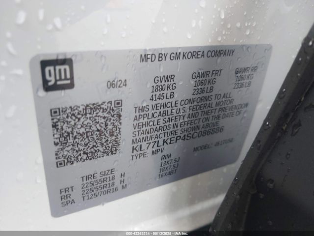 2025 CHEVROLET TRAX KL77LKEP4SC086886 Photo 8
