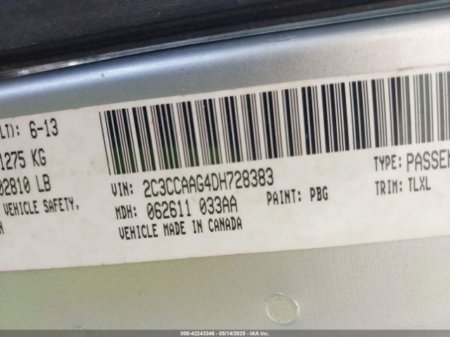 2013 CHRYSLER 300 2C3CCAAG4DH728383 Photo 8