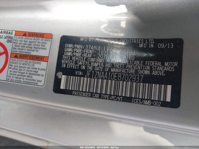JF1ZNAA10E8702937 Scion 2014