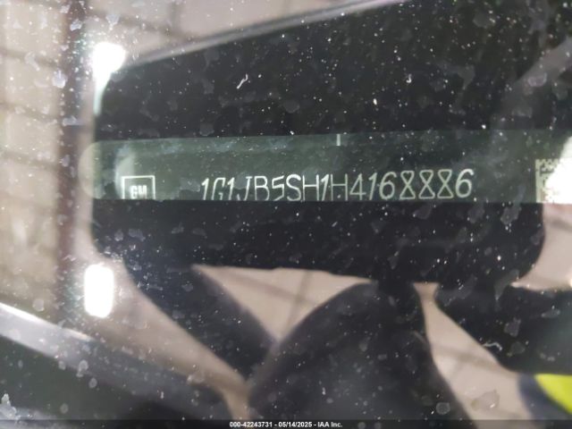1G1JB5SH1H4168886 Chevrolet Sonic Ls Auto