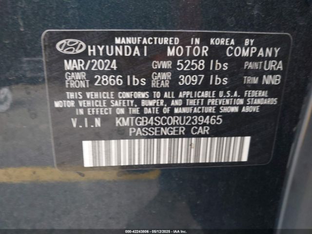 KMTGB4SC0RU239465 Genesis G80 2.5t Awd