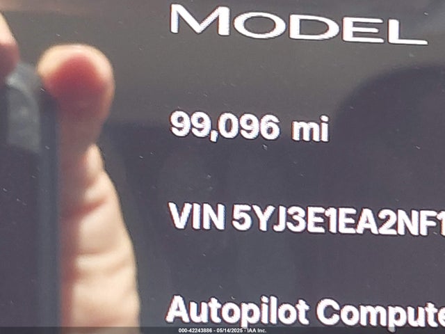 Tesla Model 3 Rear-wheel Drive 2022 5YJ3E1EA2NF148570 Image 14