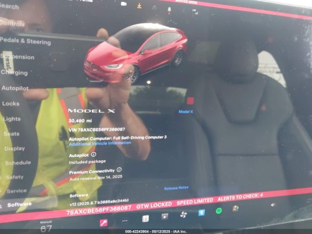 7SAXCBE56PF368087 Tesla MODEL X