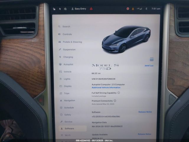 5YJSA1E26JF268236 Tesla Model S 100d/75d/p100d
