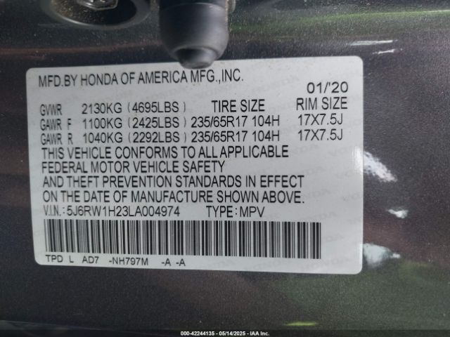 5J6RW1H23LA004974 Honda l15be