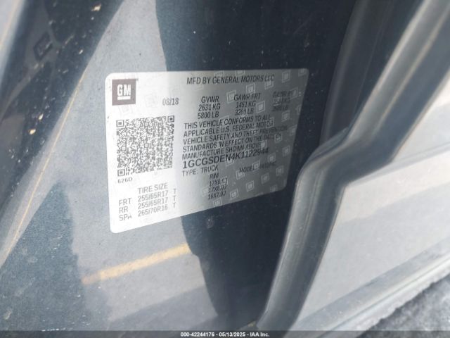 1GCGSDEN4K1122944 Chevrolet Colorado Z71