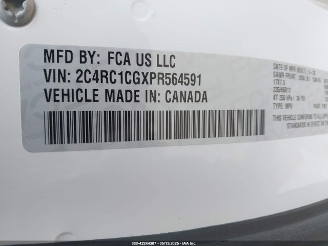 Chrysler 2023 2023 2C4RC1CGXPR564591 Image 9