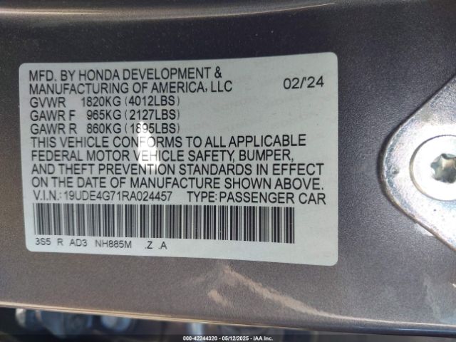 2024 ACURA INTEGRA 19UDE4G71RA024457 Photo 8