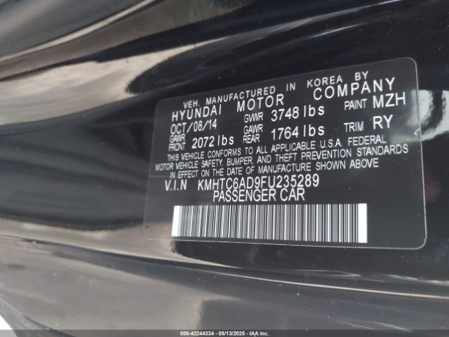 2015 HYUNDAI VELOSTER KMHTC6AD9FU235289 Photo 8