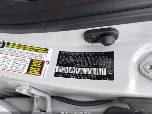 4T1K61AK6RU229751 Toyota CAMRY XSE