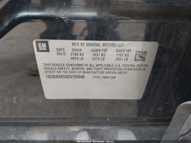 2012 CADILLAC CTS 1G6DA5E55C0156946 Photo 8