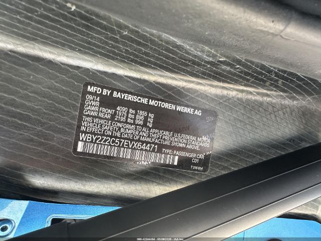 WBY2Z2C57EVX64471 BMW I8