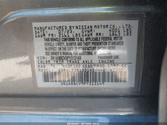 2023 NISSAN SENTRA 3N1AB8CV9PY313149 Photo 8