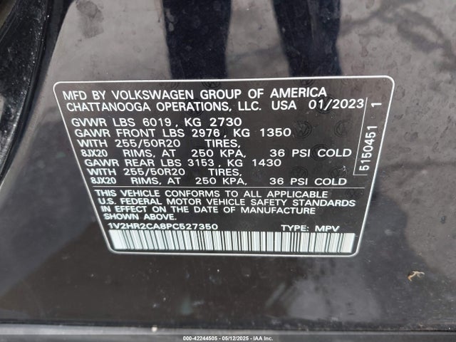 Volkswagen 3.6 fsi 2023 1V2HR2CA8PC527350 Image 9