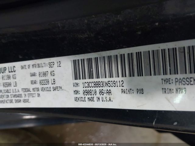 2013 CHRYSLER 200 1C3CCBBB3DN539112 Photo 8