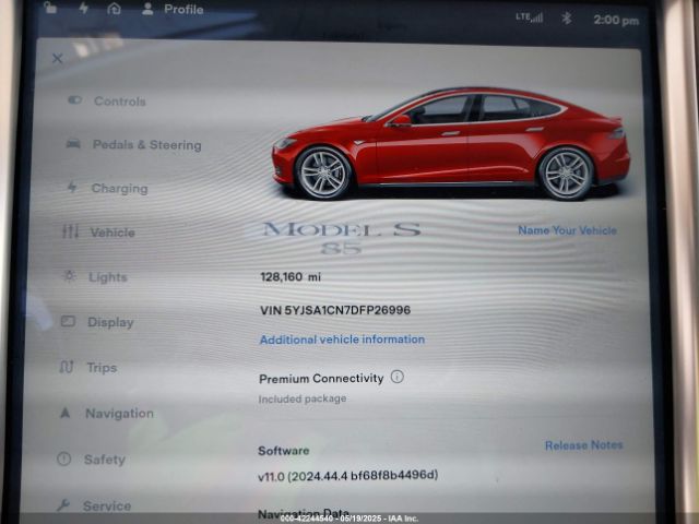 2013 TESLA MODEL S 5YJSA1CN7DFP26996 Photo 6