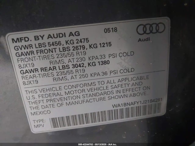 2018 AUDI Q5 WA1BNAFY1J2184281 Photo 8