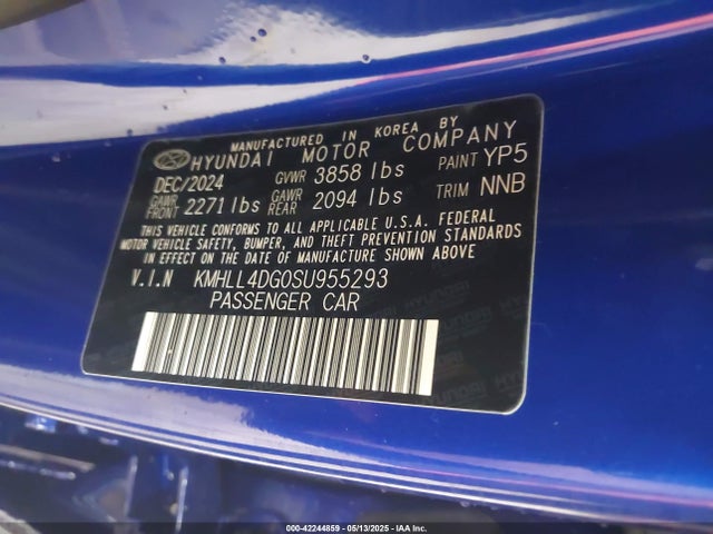 Hyundai ELANTRA SE 2025 KMHLL4DG0SU955293 Image 9