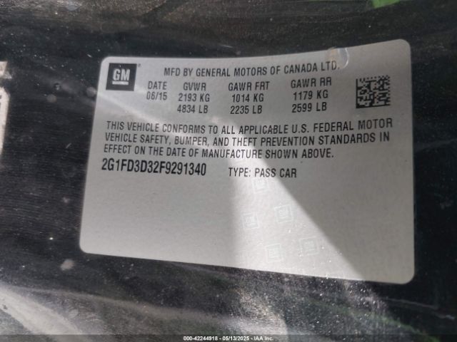 2G1FD3D32F9291340 Chevrolet lfx