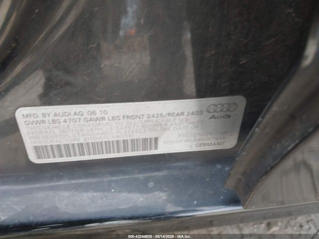 2011 AUDI A4 WAUAFAFL6BN001649 Photo 8