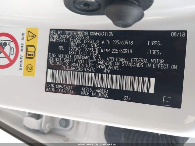 2019 LEXUS NX 300H JTJBJRBZ2K2105410 Photo 8