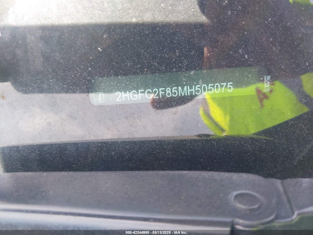 Honda k20c2 2021 2HGFC2F85MH505075 Image 9
