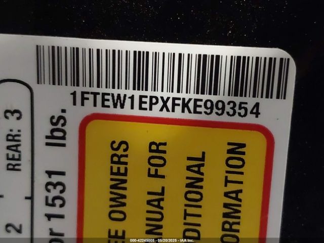 1FTEW1EPXFKE99354 Ford F-150 Xlt