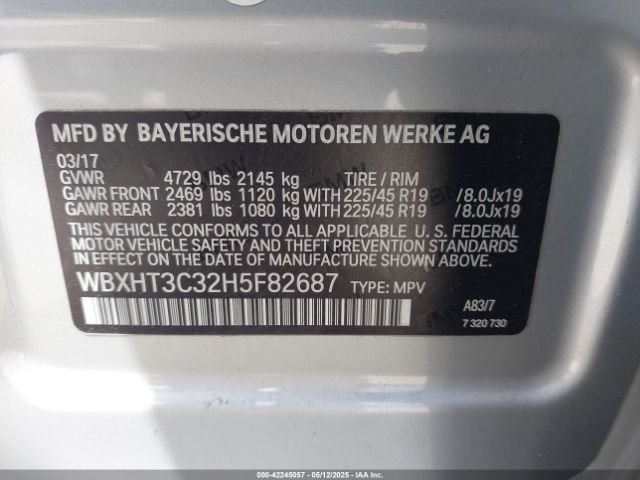 WBXHT3C32H5F82687 BMW X1 Xdrive28i