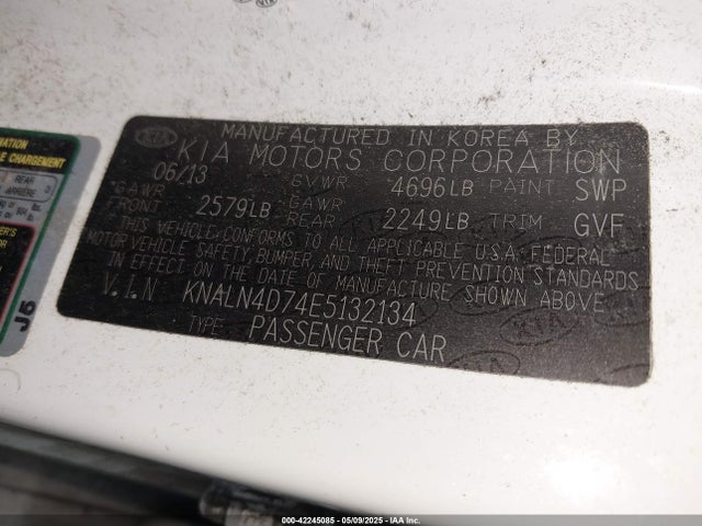 KNALN4D74E5132134 KIA Cadenza Premium