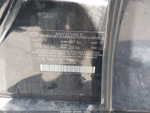 2018 HYUNDAI SONATA 5NPE34AF3JH612155 Photo 8