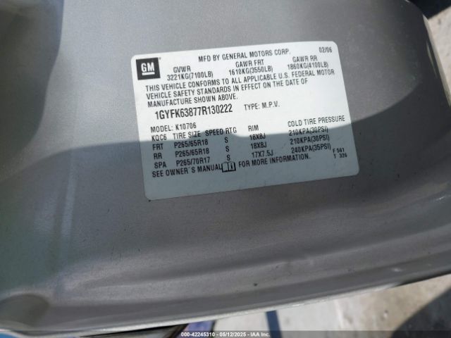 2007 CADILLAC ESCALADE 1GYFK63877R130222 Photo 8