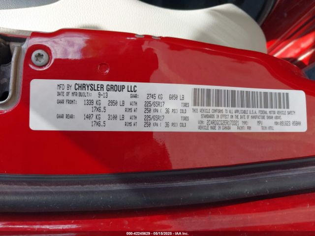 2C4RDGCG2ER173321 Dodge Grand Caravan Sxt