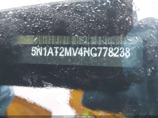 5N1AT2MV4HC778238 Nissan Rogue Sl