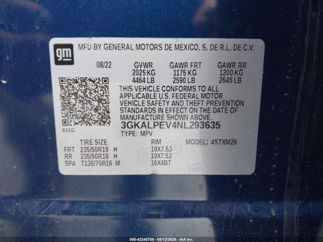 2022 GMC TERRAIN 3GKALPEV4NL293635 Photo 8